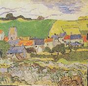 Vincent Van Gogh View of Auvers France oil painting artist